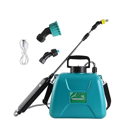Swiixxer 5L Elektrischer Sprüher Automatische Vernebelung Pflanzensprüher Gartenbewässerungssprüher Schultertyp Gießkanne Strapazierfähig Einfach zu Installieren Grün von Swiixxer