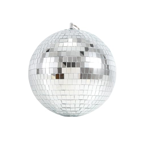 Swiixxer Bunter BüHnenlichteffekt 8 20 cm Disco-Glitzerkugel Leichte Silberne Weihnachtsfeier-Dekoration von Swiixxer