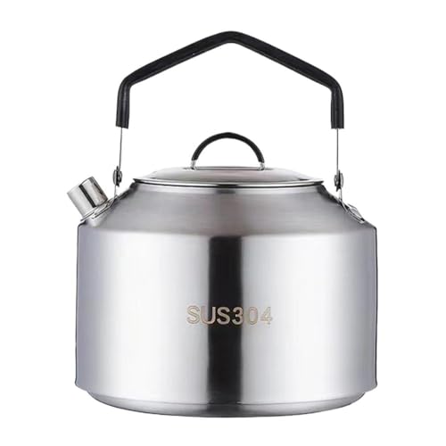 Swiixxer Camping Wasserkocher Outdoor Kaffeekanne Geschirr Picknick Set Zubehör Camping Reisekocher 1500ml von Swiixxer