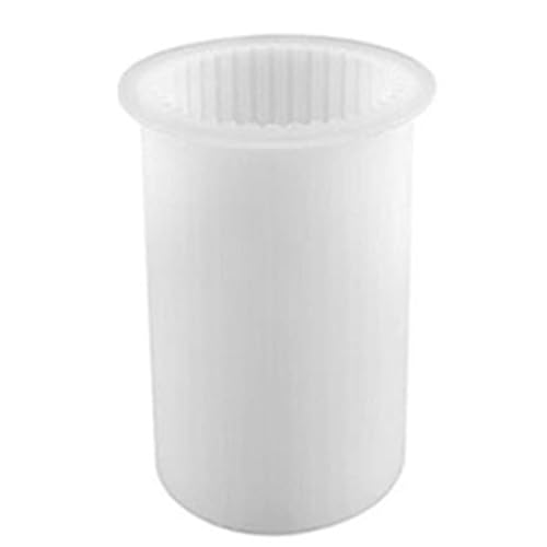 Swiixxer DIY Kerzenhalter Herstellung Aromatherapie Kerzenform Kerze Handgemachte Silikonform [Klein] Zylindrische Gestreifte Kerzenform von Swiixxer