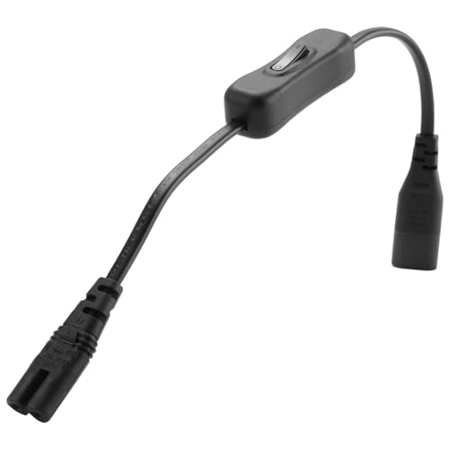 Swiixxer Leistung VerläNgerung Kabel, Iec320 C7 Bis C8 Power Adapter VerläNgerung Kabel mit Schalter Steuerung mit 8" -Schnittstelle Swiixxer Leistung VerläNgerung Kabel, Iec320 C7 Bis C8 Power Adapter VerläNgerung Kabel mit Schalter Steuerung mit 8" -Schnittstelle von Swiixxer