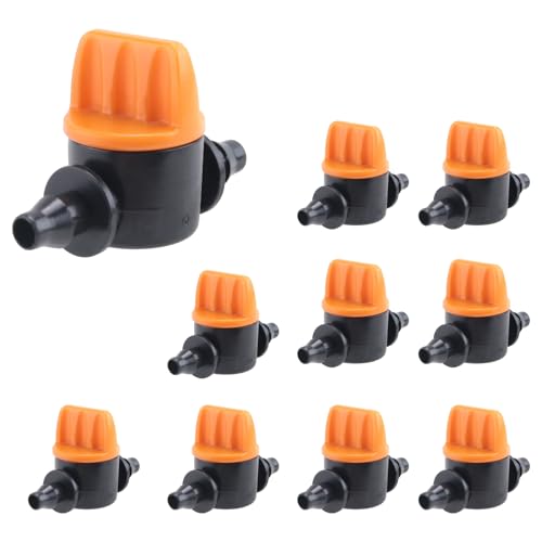 Swiixxer Mini Ventil Mit 4/7 Mm Garten Bewässerung Haken Wasser Strom Regel Ventil Landwirtschaft Werkzeuge Tropf Bewässerung Armaturen 10 Stücke von Swiixxer