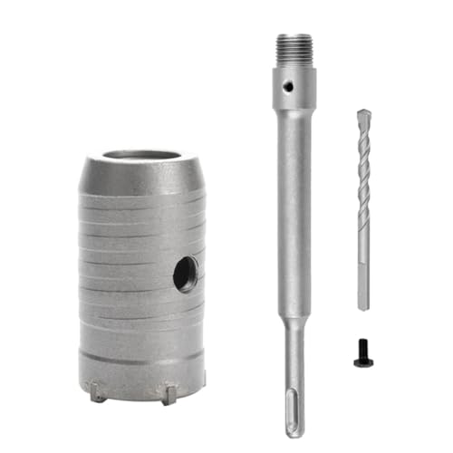 Swiixxer SDS Plus Bohrhammer Wandlochsäge Bohrer Set Schneidwerkzeuge mit Rundem Schaft Beton Zement Lochöffner, 40mm von Swiixxer