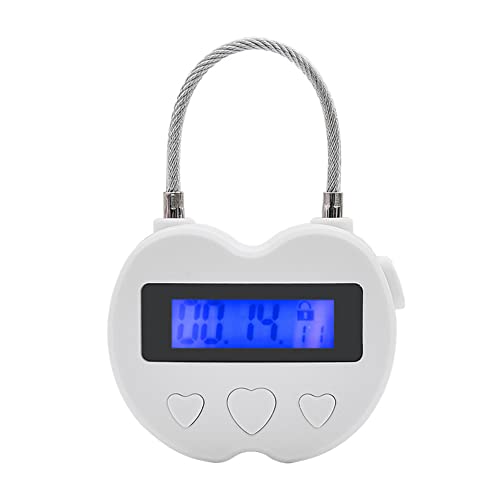 Swiixxer Smart Time Lock LCD-Display Zeitschloss Multifunktions-Elektronik-, Wasserdichtes USB-Wiederaufladbares TemporäRes -VorhäNgeschloss von Swiixxer