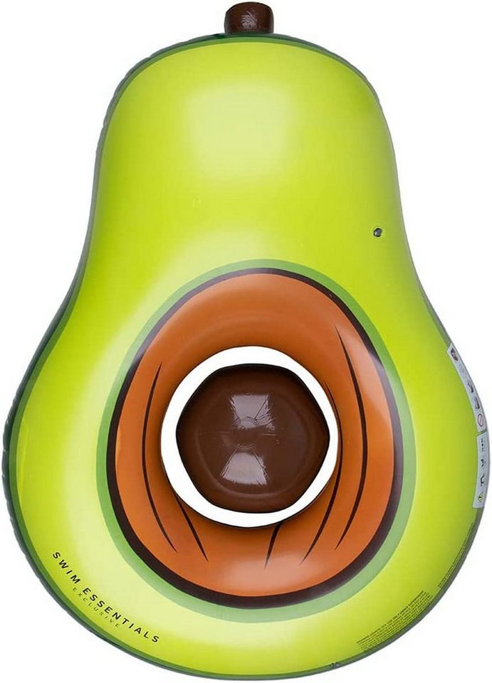 Swim Essentials Luftmatratze Swim Essentials Luftmatratze Avocado mit Beachball 155 x 113 cm von Swim Essentials