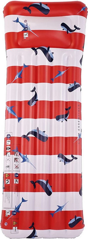 Swim Essentials Luftmatratze Swim Essentials Luftmatratze Luxury Wal Gestreift 177 x 67 cm von Swim Essentials
