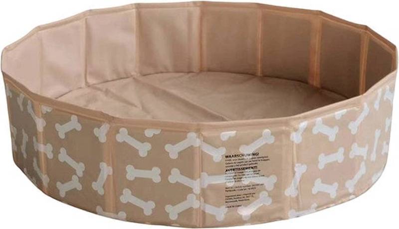 Swim Essentials Pool Swim Essentials Hunde Pool Beige Knochen 80 cm von Swim Essentials