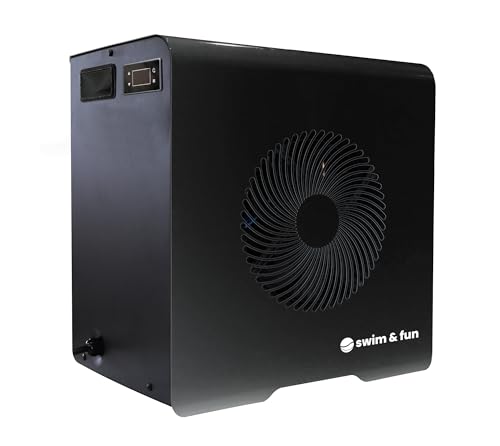 Swim & Fun - Pico-R: Die kompakte 4 kW Wärmepumpe für nordisches Klima - Maximales Volumen von 12.000 l, arbeitet bis –5 °C. Hochwertig, wirtschaftlich und zuverlässig mit Toshiba Kompressor von Swim & Fun