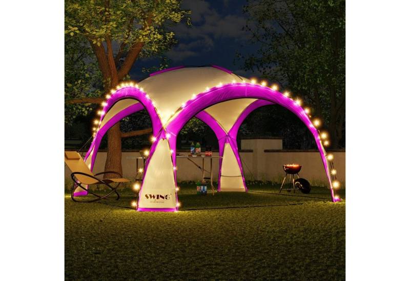 Swing&Harmonie Faltpavillon LED Event Pavillon XXL DomeShelter 450cm, inkl. Solarmodul Designer Gartenzelt mit Beleuchtung Camping Partyzelt Swing&Harmonie Faltpavillon LED Event Pavillon XXL DomeShelter 450cm, inkl. Solarmodul Designer Gartenzelt mit Beleuchtung Camping Partyzelt von Swing&Harmonie