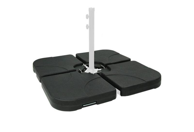 Swing&Harmonie Schirmständer-Platte Schirmgewicht befüllbar bis 130 kg Sonnenschirm Gewicht, (Schirmständer Beschwerungsplatten, Sonnenschirmständer Ampelschirm) von Swing&Harmonie