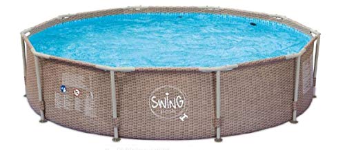 Swing Frame Pool 305 x 76 cm Rattan Optik von Swing