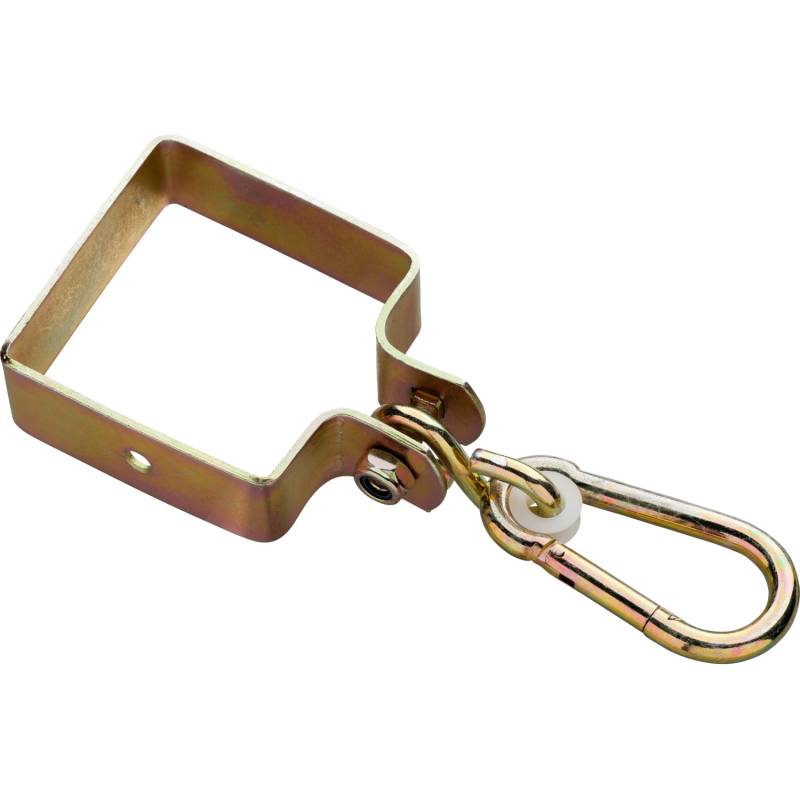 SwingKing Schaukelhaken mit Karabiner für Kantholz 9 cm x 9 cm Gelb von SwingKing