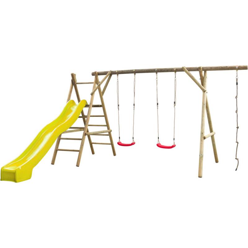 SwingKing Spielgerät Noortje Gelb 450 cm x 375 cm x 220 cm von SwingKing