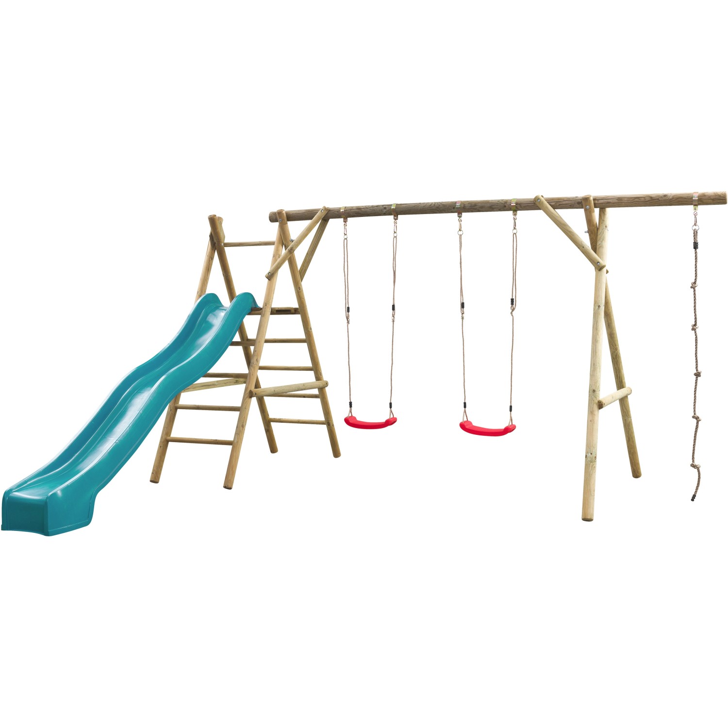 SwingKing Spielgerät Noortje Türkis 450 cm x 375 cm x 220 cm von SwingKing