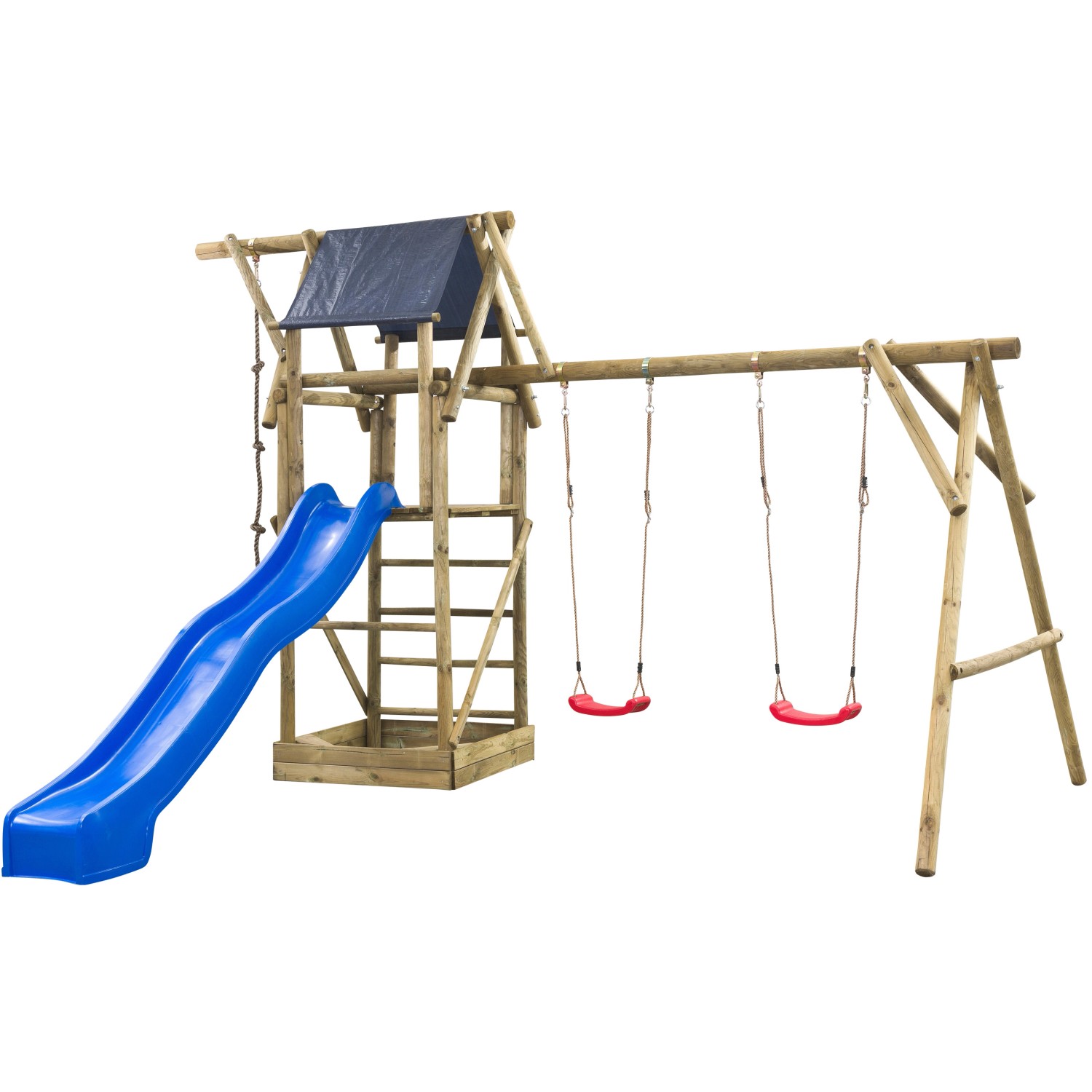 SwingKing Spielturm Nils 290 cm x 500 cm x 380 cm von SwingKing