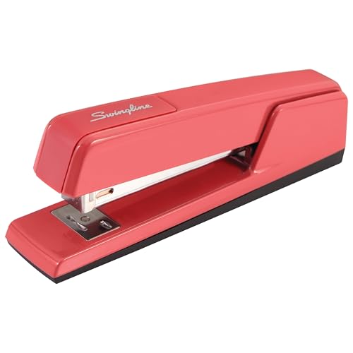 Wingline 747 Heftgerät Classic Desktop Heftgerät 20 Sheet Capacity Rot - Lipstick Red von Swingline