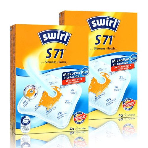 2 x Swirl S 71 MP Plus AirSpace StaubsaugerbeutelStaubbeutel Microvlies von Swirl