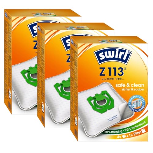 3 x Swirl Z 113 MP Plus AirSpace StaubsaugerbeutelStaubbeutel Microvlies 3 x Swirl Z 113 MP Plus AirSpace StaubsaugerbeutelStaubbeutel Microvlies von Swirl