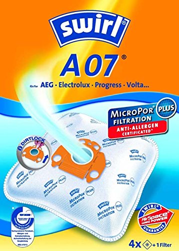 4 Original SWIRL A07 Staubsaugerbeutel für Progress Diamant D 610, 710, 800, 812, 850, 1400 4 Original SWIRL A07 Staubsaugerbeutel für Progress Diamant D 610, 710, 800, 812, 850, 1400 von Swirl