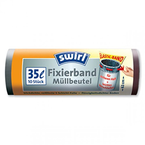 Fixierband-Müllbeutel, 35 Liter von Swirl