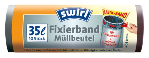 Fixierband-Müllbeutel, 35 l, SWIRL von Swirl