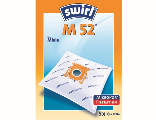 SWIRL M 52 Staubsaugerbeutel, 52 MicroPor für Miele Staubsauger Typ: K SWIRL M 52 Staubsaugerbeutel, 52 MicroPor für Miele Staubsauger Typ: K von Swirl