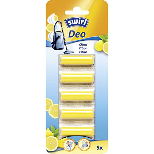 Swirl Staubsauger Deo-Sticks Citrus 5x (Zum Einlegen in den Staubsaugerbeutel), 1 Stück (1er Pack) von Swirl