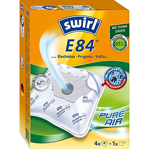 Swirl® E 84® EcoPor® Staubsaugerbeutel für Electrolux, MioStar, Progress, 4 Beutel von Swirl