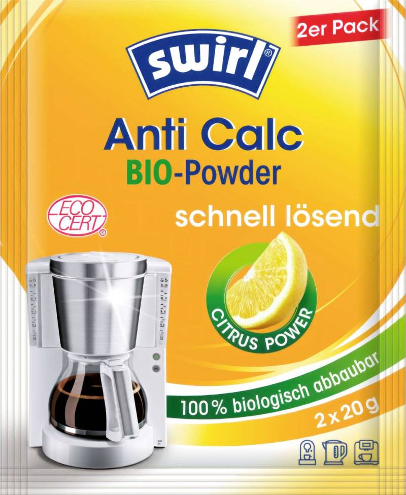 Swirl Entkalker Anti Calc Bio Powder 2 x 20 g von Swirl