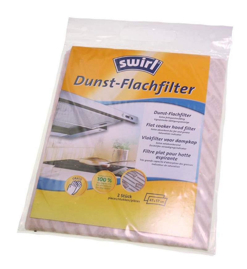 Swirl Filtermatte Swirl 6767232 2x Filter 47x57cm für Dunstabzugshauben, zuschneidbar von Swirl