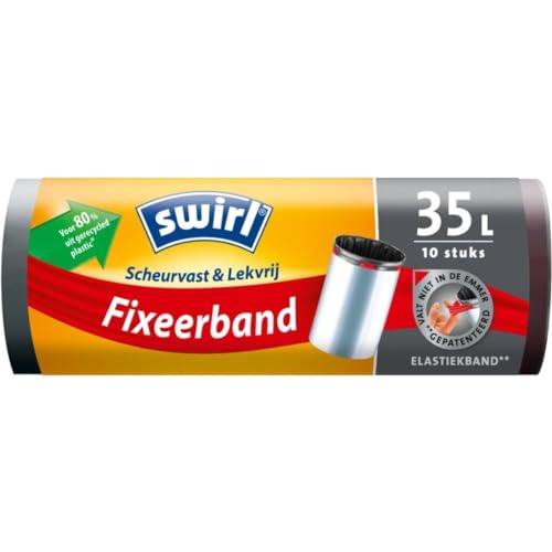 Swirl Fixierband-Müllbeutel, 35 l, 10 Stück von Swirl