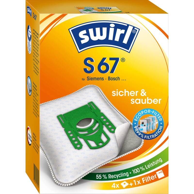 Swirl® Staubsaugerbeutel S 67® EcoPor® 4 St. von Swirl