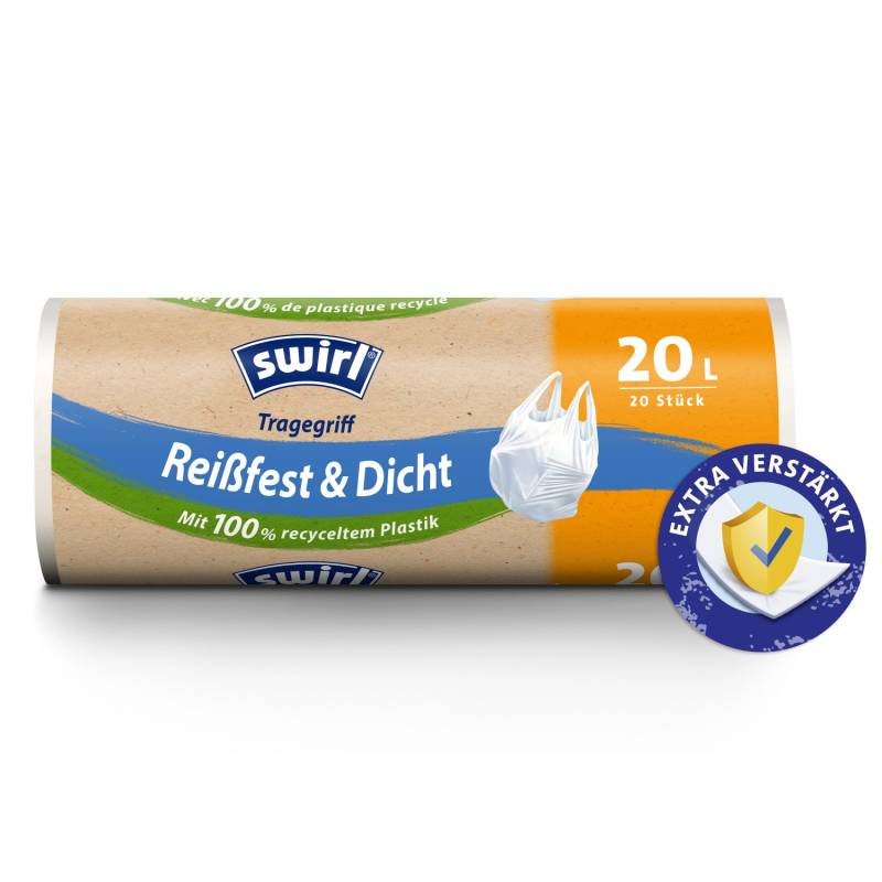 Swirl® Tragegriff-Müllbeutel 20 l 20 Stück von Swirl