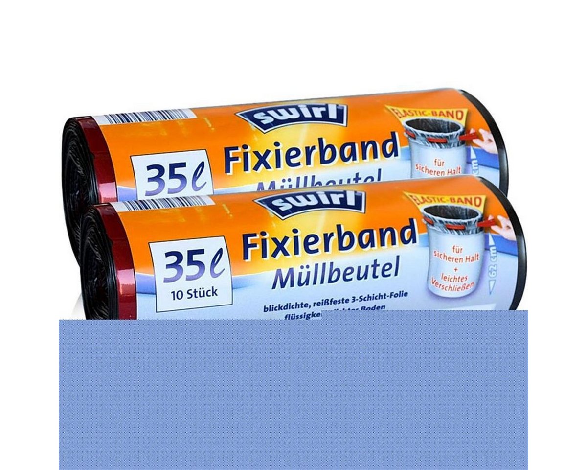 Swirl Müllbeutel 2x Swirl Fixierband Müllbeutel 35L (10 stk./Rolle) von Swirl