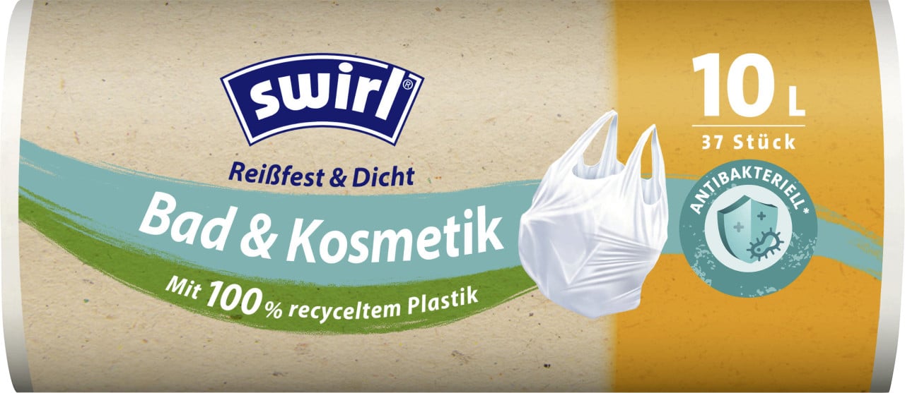 Swirl Müllbeutel mit Tragegriff 10 L 37 Stück von Swirl