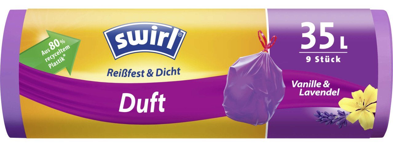 Swirl Müllsackständer Swirl® Duft-Müllbeutel Vanille-Lavendel 35 L von Swirl