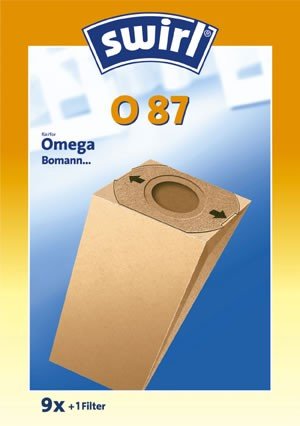 Swirl O 87 original: 9 Premium Papier Staubsaugerbeutel von Swirl