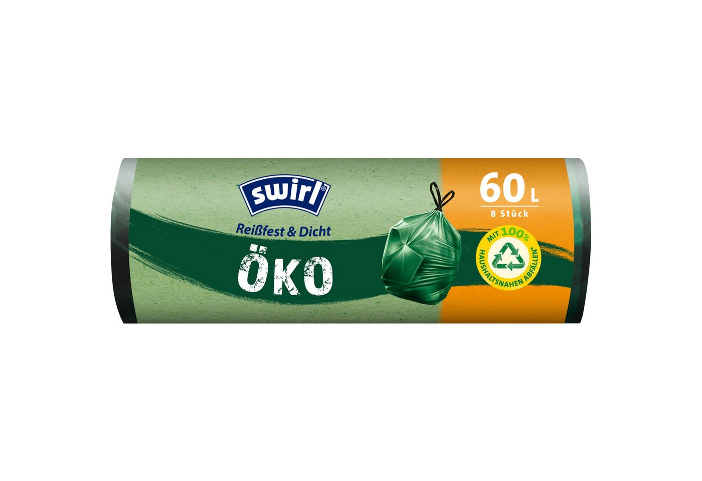 Swirl Papierkorb Öko-Müllsack mit Zugband 60l grün 8 Stück Swirl Papierkorb Öko-Müllsack mit Zugband 60l grün 8 Stück von Swirl