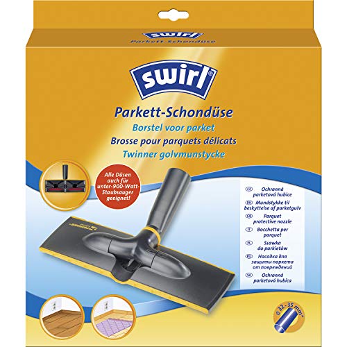 Swirl Parkett-Schondüse (Ultraflache Staubsaugerdüse mit Filzgleitern, 32mm-35mm, Passend z.B. für Miele, Siemens, Bosch, Philips, Kärcher, AEG, Samsung, Rowenta) von Swirl