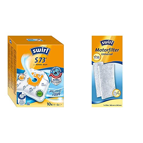 Swirl S 73 MicroPor Plus Staubsaugerbeutel für Siemens und Bosch Staubsauger + Motorfilter Universal Swirl S 73 MicroPor Plus Staubsaugerbeutel für Siemens und Bosch Staubsauger + Motorfilter Universal von Swirl