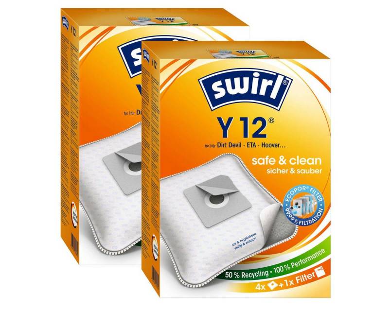 Swirl Staubsaugerbeutel 2x Swirl Y 12 MP Plus AirSpace Staubsaugerbeutel Staubbeutel Microvlie von Swirl