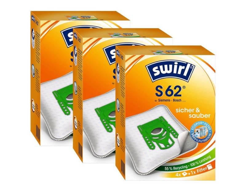 Swirl Staubsaugerbeutel 3 x Swirl S 62 MP Plus AirSpace Staubsaugerbeutel Staubbeutel Microvli Swirl Staubsaugerbeutel 3 x Swirl S 62 MP Plus AirSpace Staubsaugerbeutel Staubbeutel Microvli von Swirl