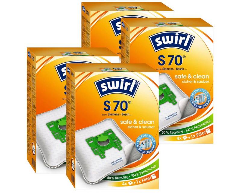 Swirl Staubsaugerbeutel 4 x Swirl S 70 MP Plus AirSpace Staubsaugerbeutel Staubbeutel Microvli Swirl Staubsaugerbeutel 4 x Swirl S 70 MP Plus AirSpace Staubsaugerbeutel Staubbeutel Microvli von Swirl