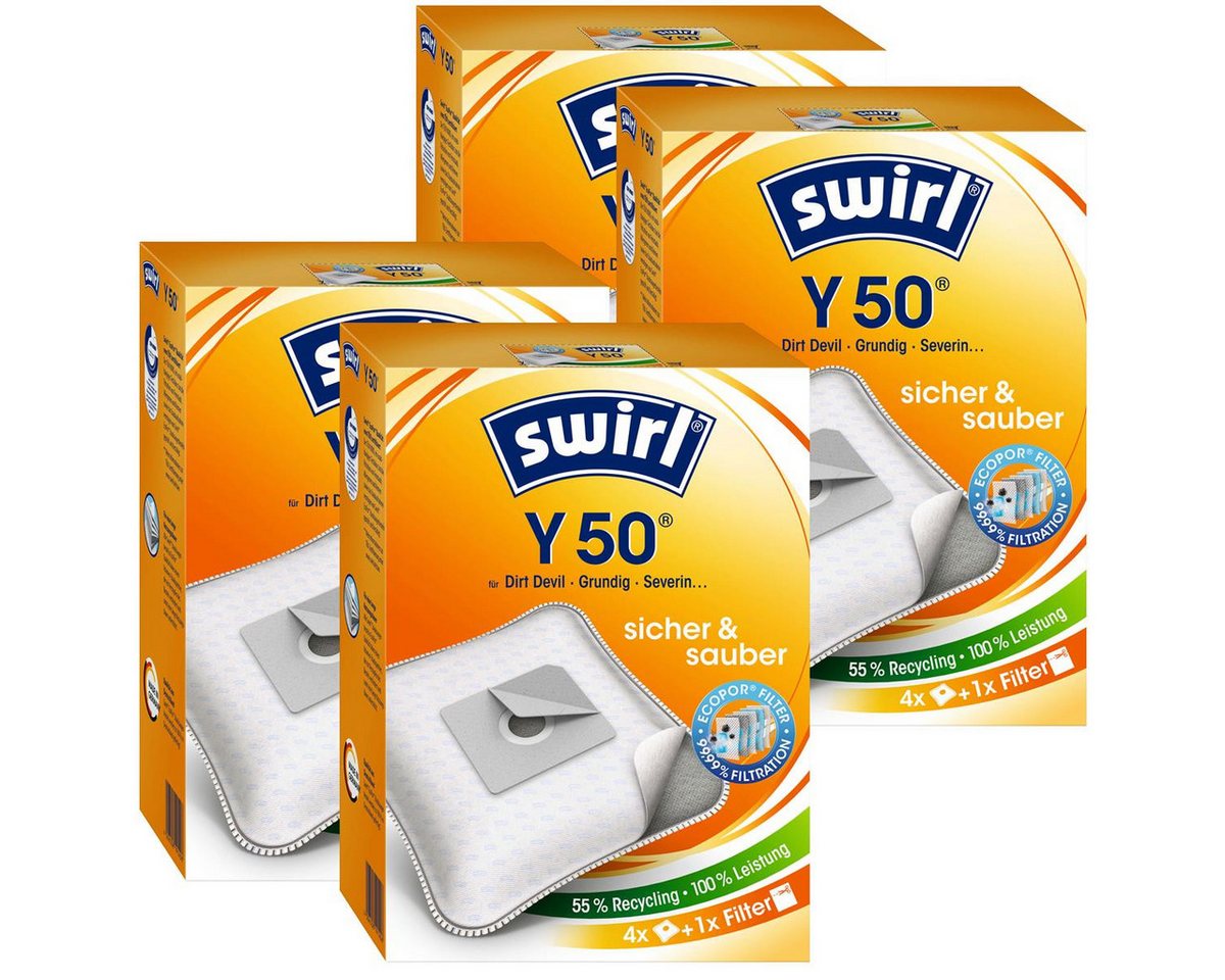 Swirl Staubsaugerbeutel 4 x Swirl Y 50 MP Plus AirSpace Staubsaugerbeutel Staubbeutel Microvli Swirl Staubsaugerbeutel 4 x Swirl Y 50 MP Plus AirSpace Staubsaugerbeutel Staubbeutel Microvli von Swirl