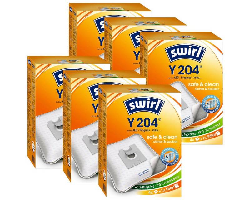 Swirl Staubsaugerbeutel 6 x Swirl Y 204 MP Plus AirSpace Staubsaugerbeutel Staubbeutel Microvl von Swirl
