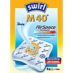 Swirl Staubsaugerbeutel M 40 (M 54) AirSpace® Orange, Weiß 4 Stück von Swirl