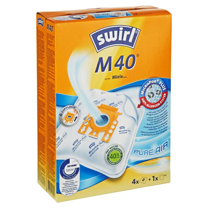 Swirl Staubsaugerbeutel M40 4 Stück von Swirl