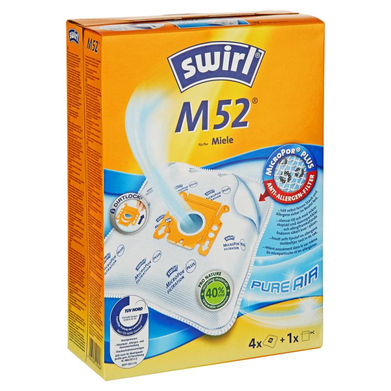 Swirl Staubsaugerbeutel M52 4 Stück von Swirl