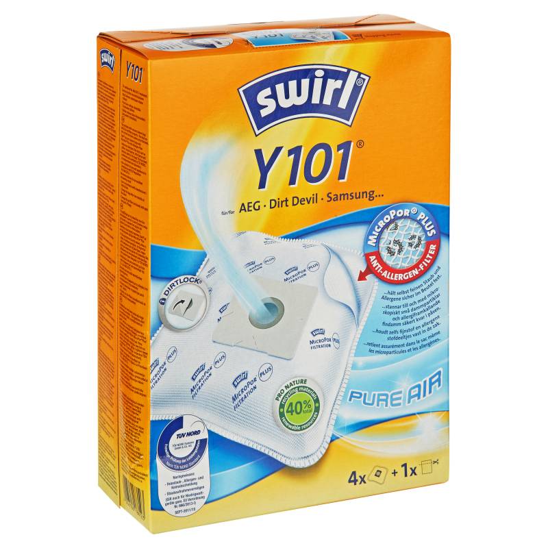 Swirl Staubsaugerbeutel Y101 4 Stück von Swirl