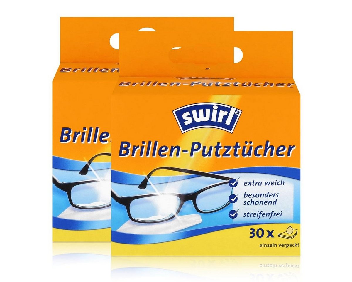 Swirl Swirl Brillen Putztücher 30 stk. Tücher - Mit Anti-Beschlag-Effekt (2e Reinigungstücher von Swirl